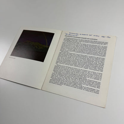 Leaflet Nationalromantik och symbolism | Swedish realism and symbolism 1880-1920 | Moser & Klang, Stockholm, 1983