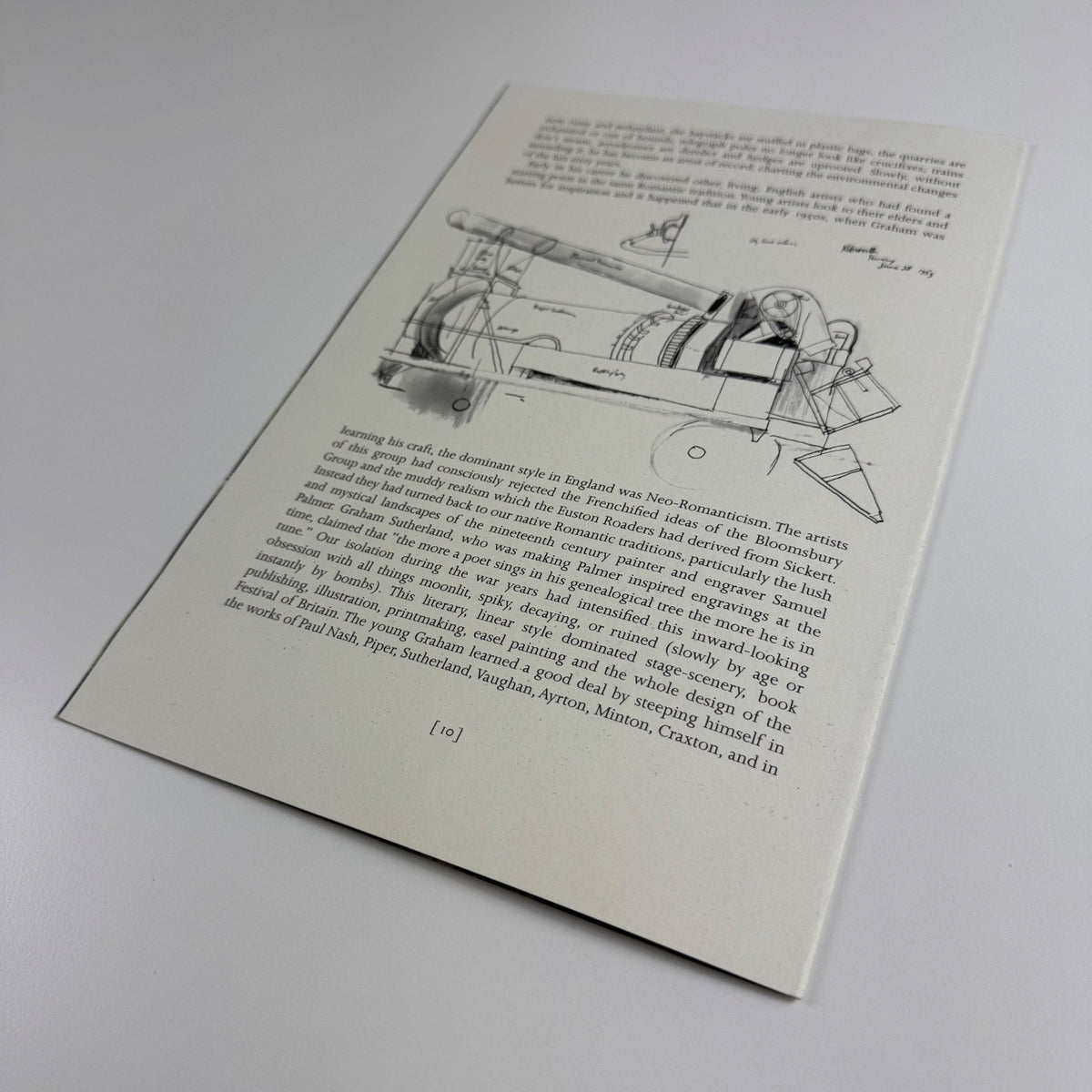 Prospectus for The Sketchbooks of Rigby Graham essay by Dr Malcolm Yorke Artists' Choice Editions, Oxford, 2004