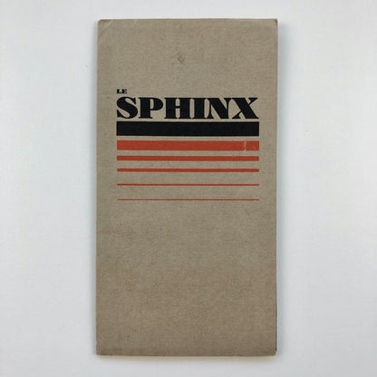 Sphinx | Type specimen fold-out poster | Deberny et Peignot c.1931 | Alfred Latour