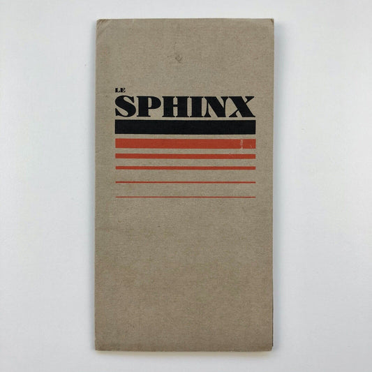 Sphinx | Type specimen fold-out poster | Deberny et Peignot c.1931 | Alfred Latour