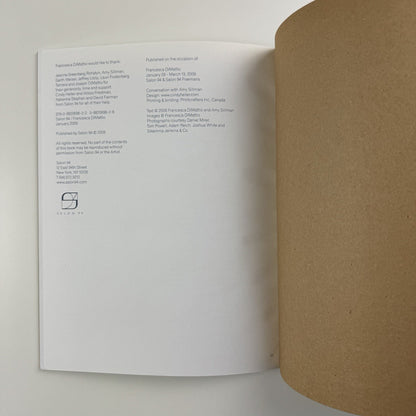 Francesca DiMattio | Salon 94, New York 2009 exhibition catalogue