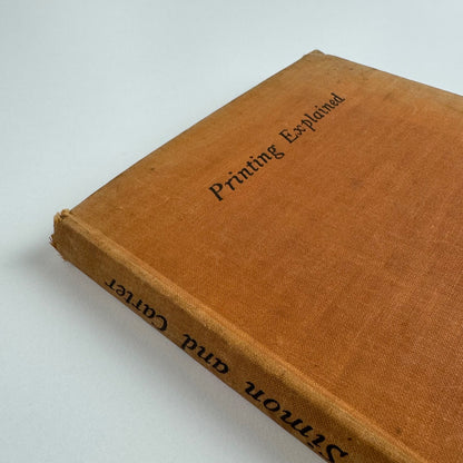 Printing Explained by Herbert Simon Harry Carter, Dryad Press, 1945 2nd impression