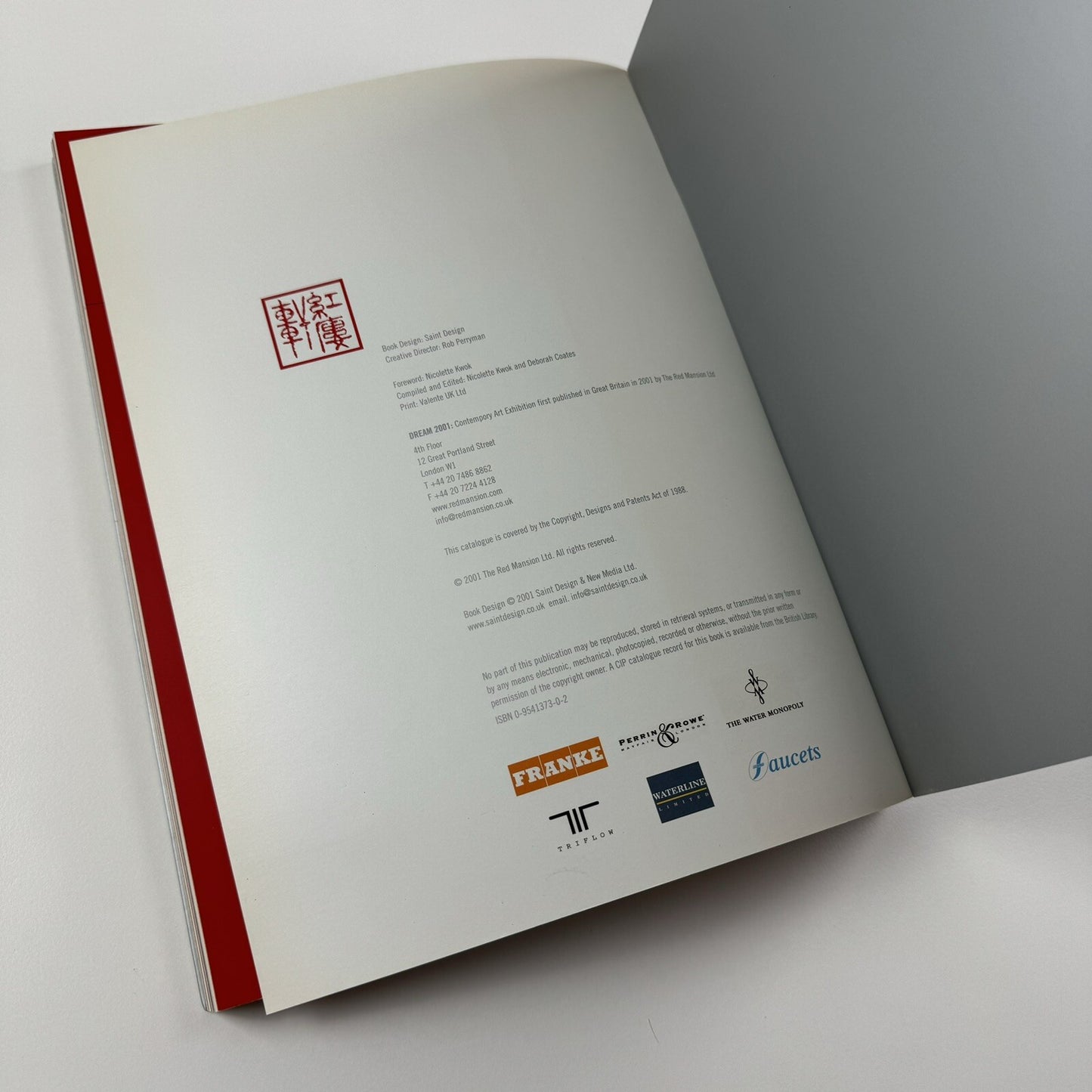Dream 2001. Contemporary Chinese Art Exhibition | The Red Mansion catalogue, 2001