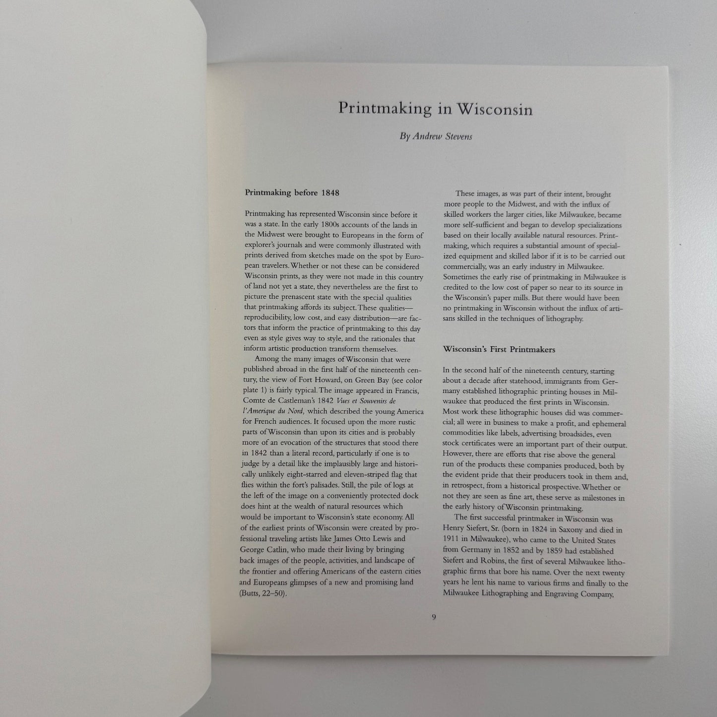 150 years of Wisconsin Printmaking by Andrew Stevens Elvehjem Museum of Art 1988