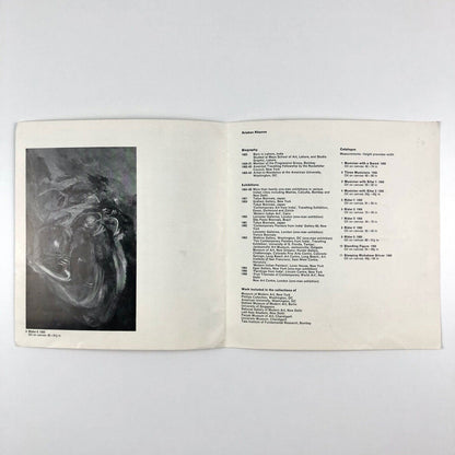 Krishen Khanna exhibition leaflet/folding card | New Art Centre London, 1968