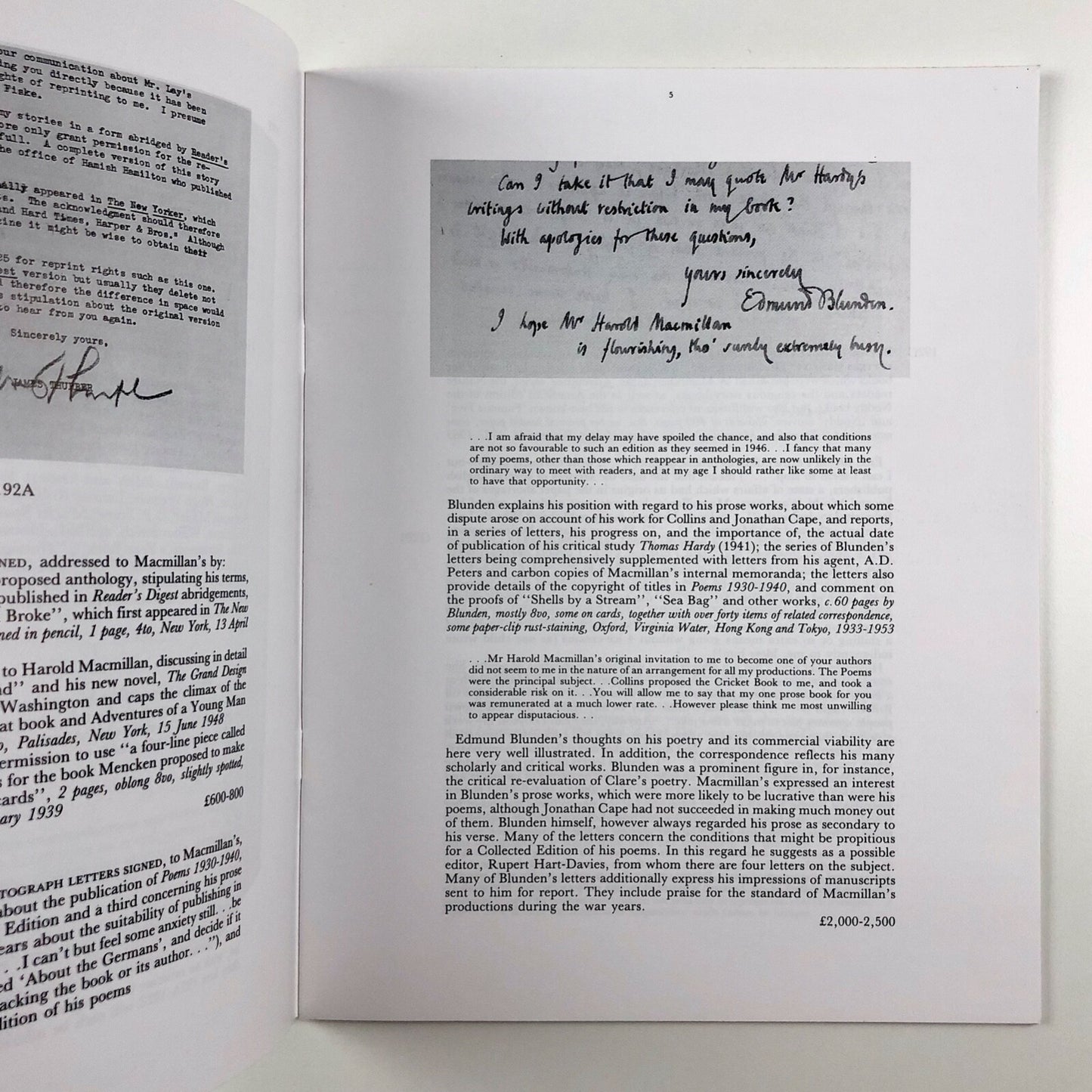 The Archive of Macmillan Publishers 1905-1969 | Sotheby's London, 19 July 1990