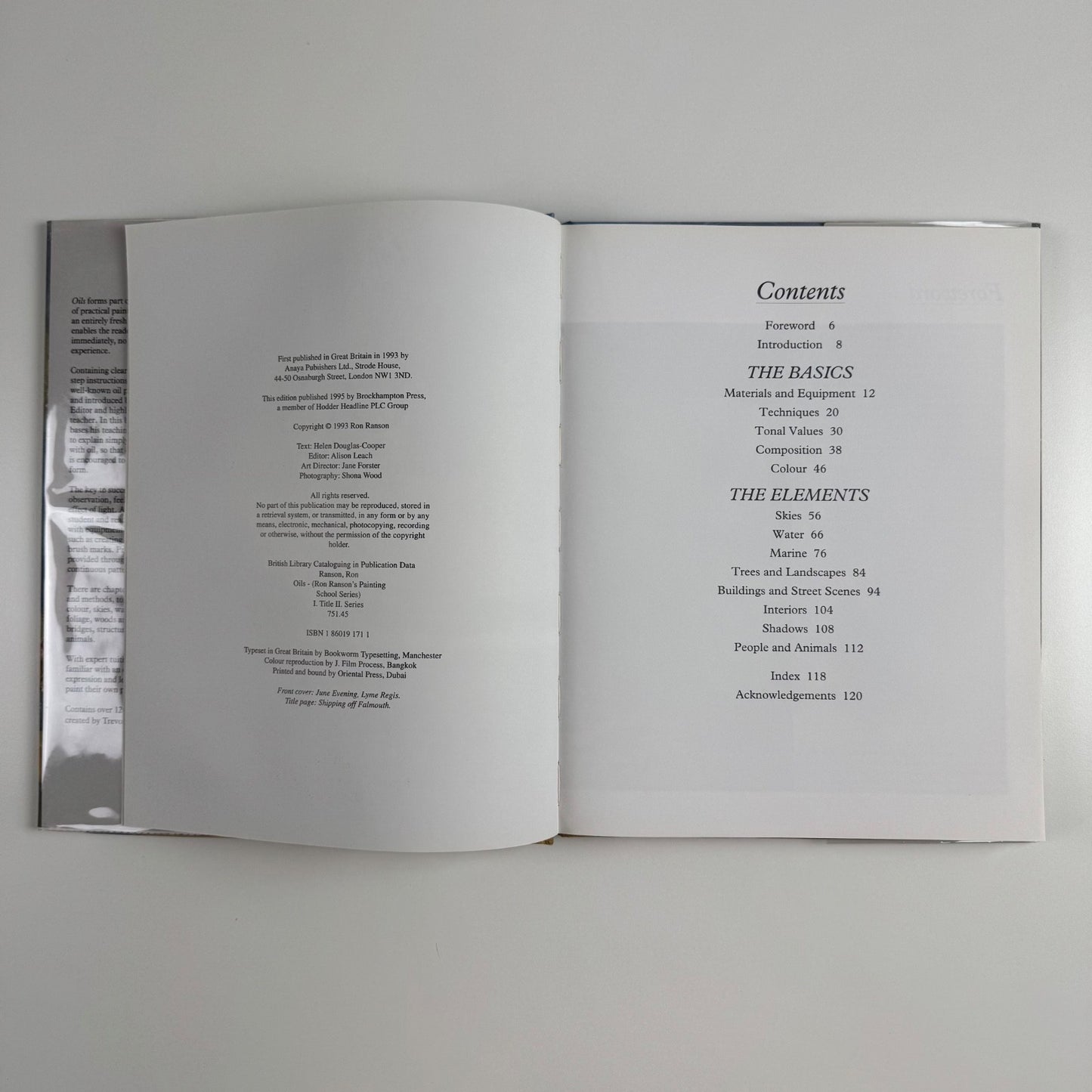 Ron Ranson’s Painting School. Oils by Trevor Chamberlain. Anaya Publishers, 1993