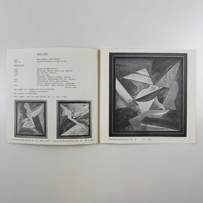 Leaflet for Harry Snook New Reliefs | Ikon Gallery Current Work Series 1, 1978