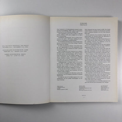 Claus Carstensen – The Sao Paulo Project And Related Work| Exhibition catalogue, 1992-94