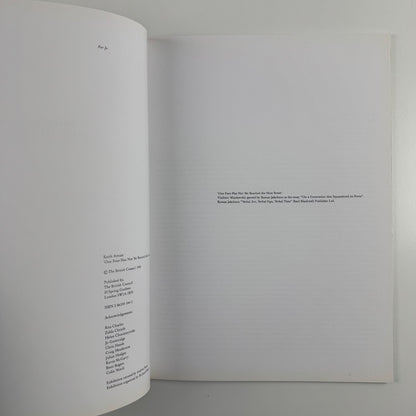 Keith Arnatt. One Foot Has Not Yet Reached the Next Street by Mark Haworth-Booth | British Council, 1992