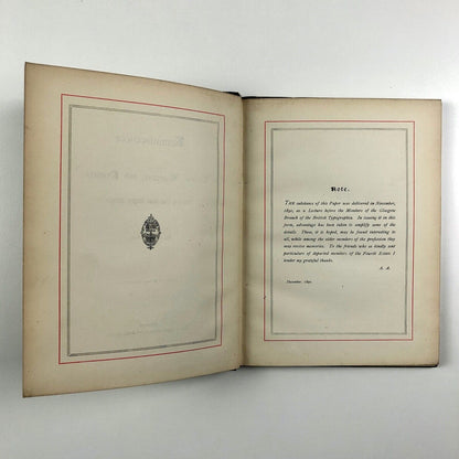Printers and Printing in Glasgow 1830–1890 by Andrew Bird, 1890