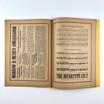 Intertype Corporation: Ideal News Face | Type specimen brochure, 1930s?