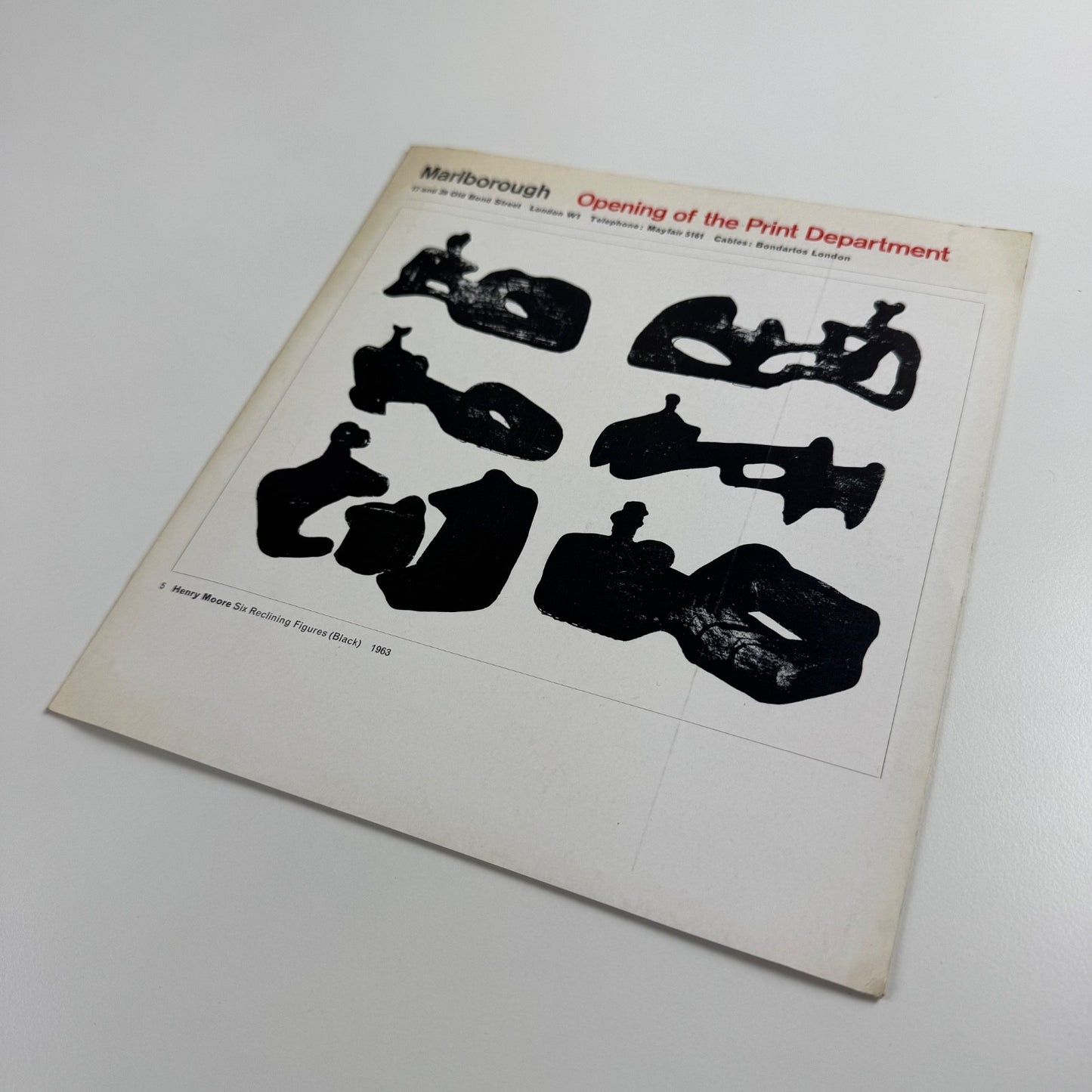 Opening of the Print Department | Marlborough 1965/6 cat.149 design by Gordon House