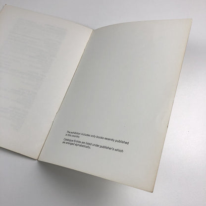 The artist and the book in England Morley Gallery, Morley College 1971