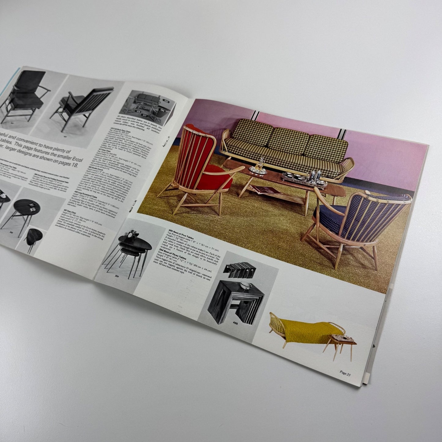 Ercol furniture brochure, presumably from late 1960s includes price lists 1968/9