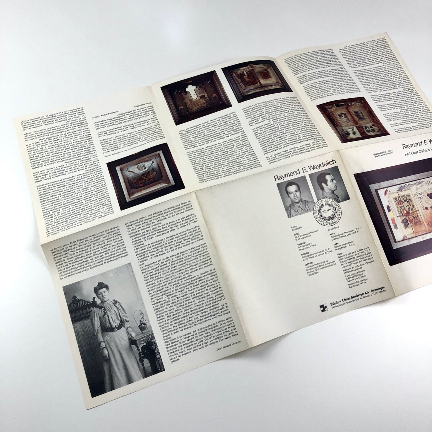 Raymond E. Waydelich. Lidya Jacob Story | Karl Erst Osthaus Museum Hagen, folded card, 1976