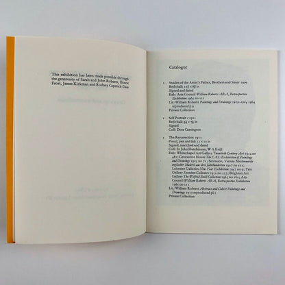 William Roberts Drawings & Watercolours | Anthony d'Offay catalogue booklet, undated