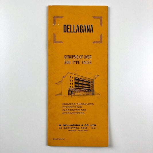 B. Dellagana & Co Synopsis of over 300 Type Faces | Type specimen booklet, 1967
