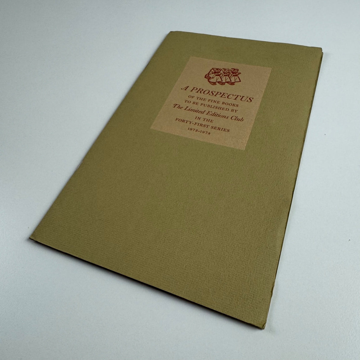 A Prospectus of the fine books by The Limited Editions Club 1973-1974