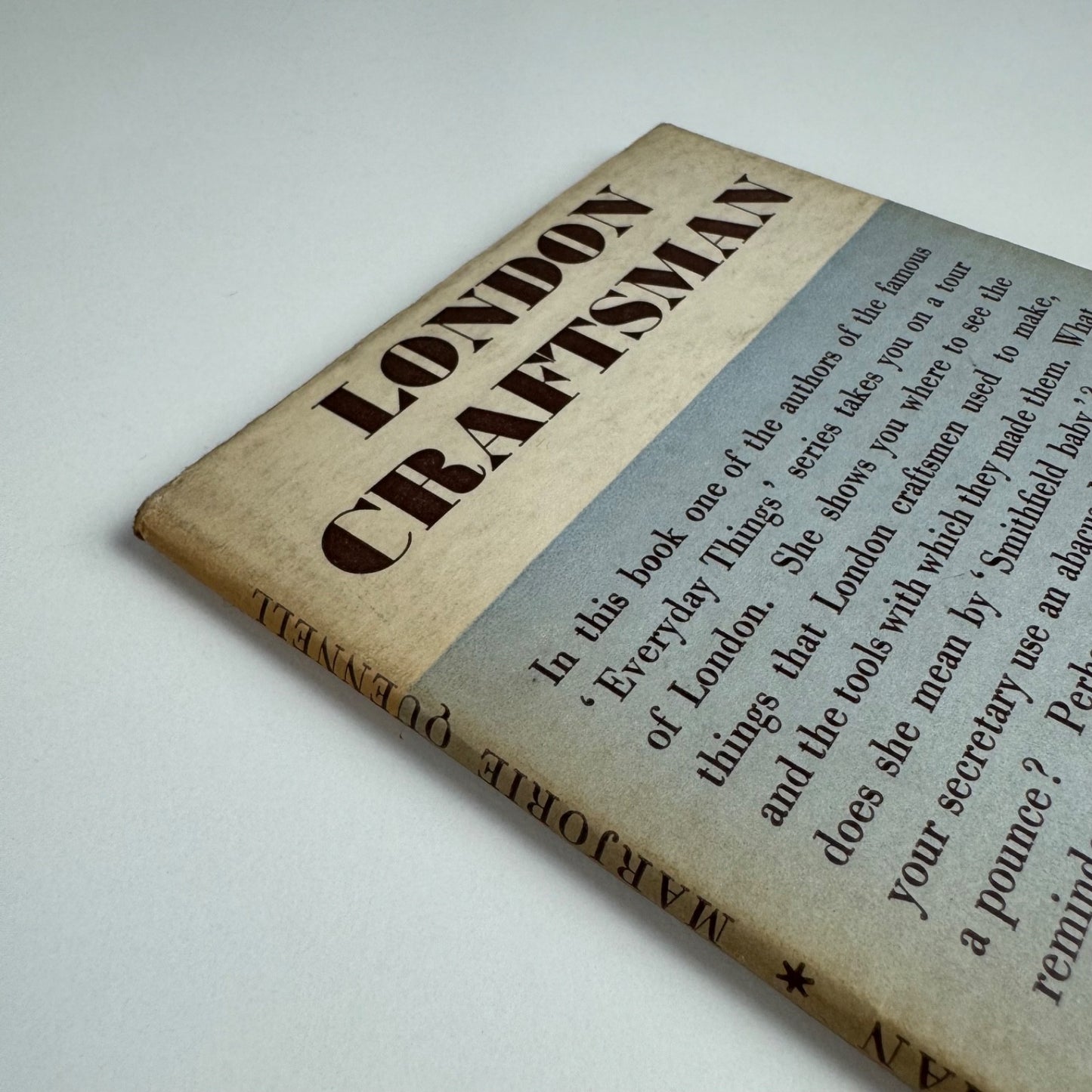 London Craftsman by Marjorie Quennell London Transport Passenger Board 1939