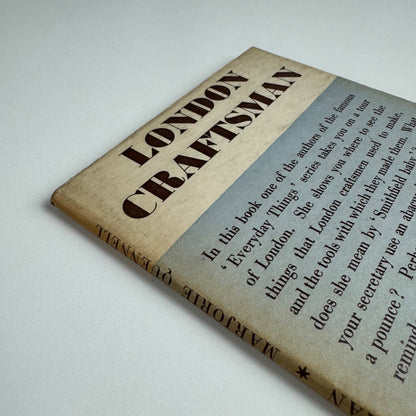 London Craftsman by Marjorie Quennell London Transport Passenger Board 1939