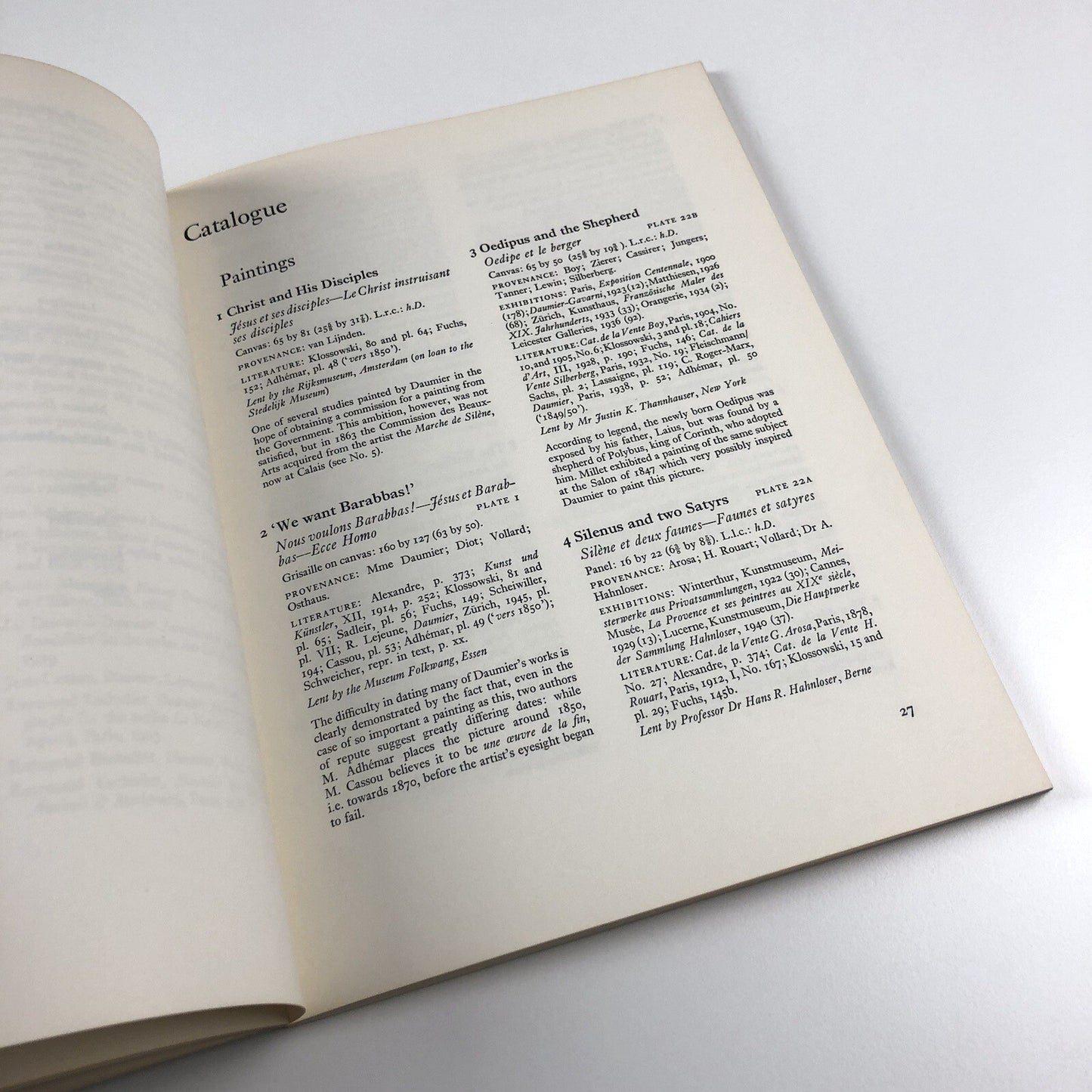 Daumier Paintings and Drawings | Arts Council Tate Gallery catalogue, 1961