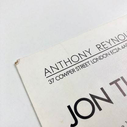 Jon Thompson | Anthony Reynolds Gallery – private view card, 1987