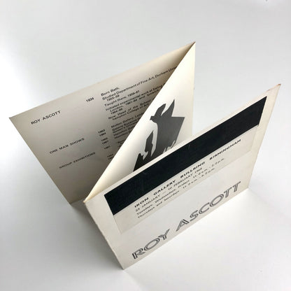 Roy Ascott – Ikon Gallery Birmingham | 6-page concertina folded leaflet, 1968