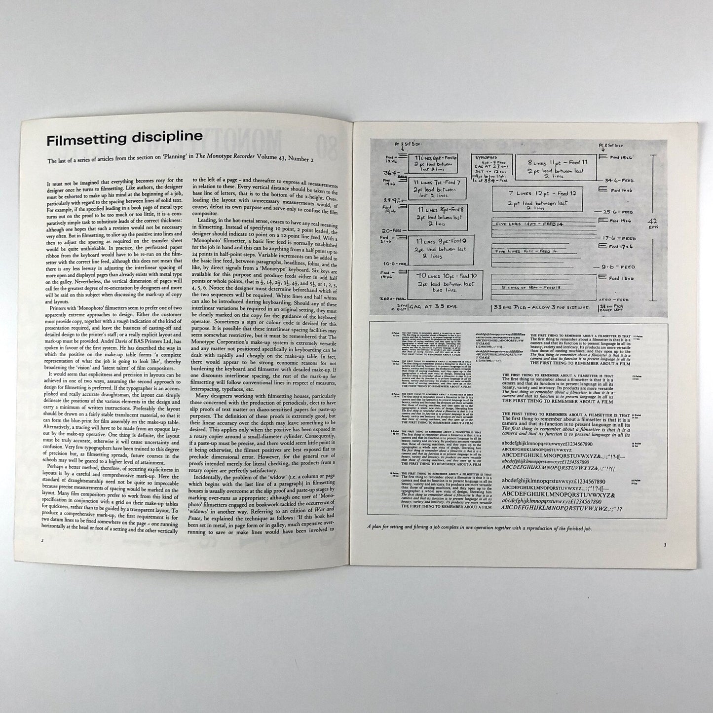 Monotype Newsletter 80 December 1966 | Includes filmsetting, Univers