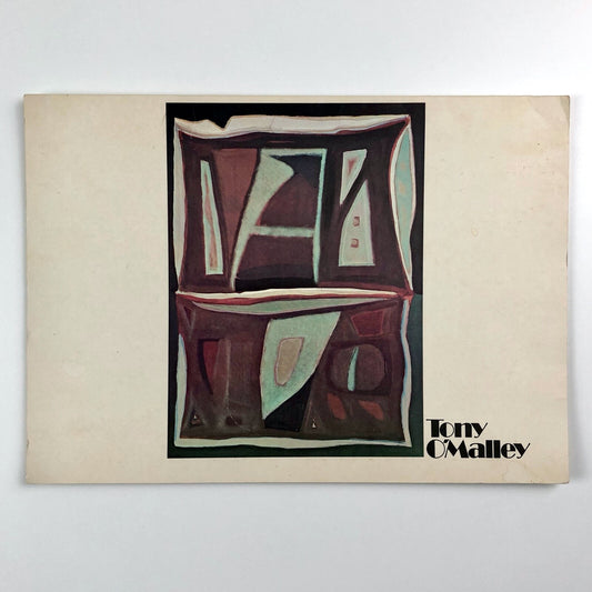 Tony O’Malley travelling exhibition | Folded exhibition card | Belfast, Dublin and south-west England1975