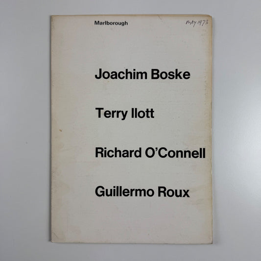 Joachim Boske, Terry Illott, Richard O’Connell, Guillermo Roux | Marlborough 1973