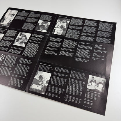 Fold-out poster/leaflet for Pages and Fuses and other prints by Robert Rauschenberg | Welsh Arts Council, 1975