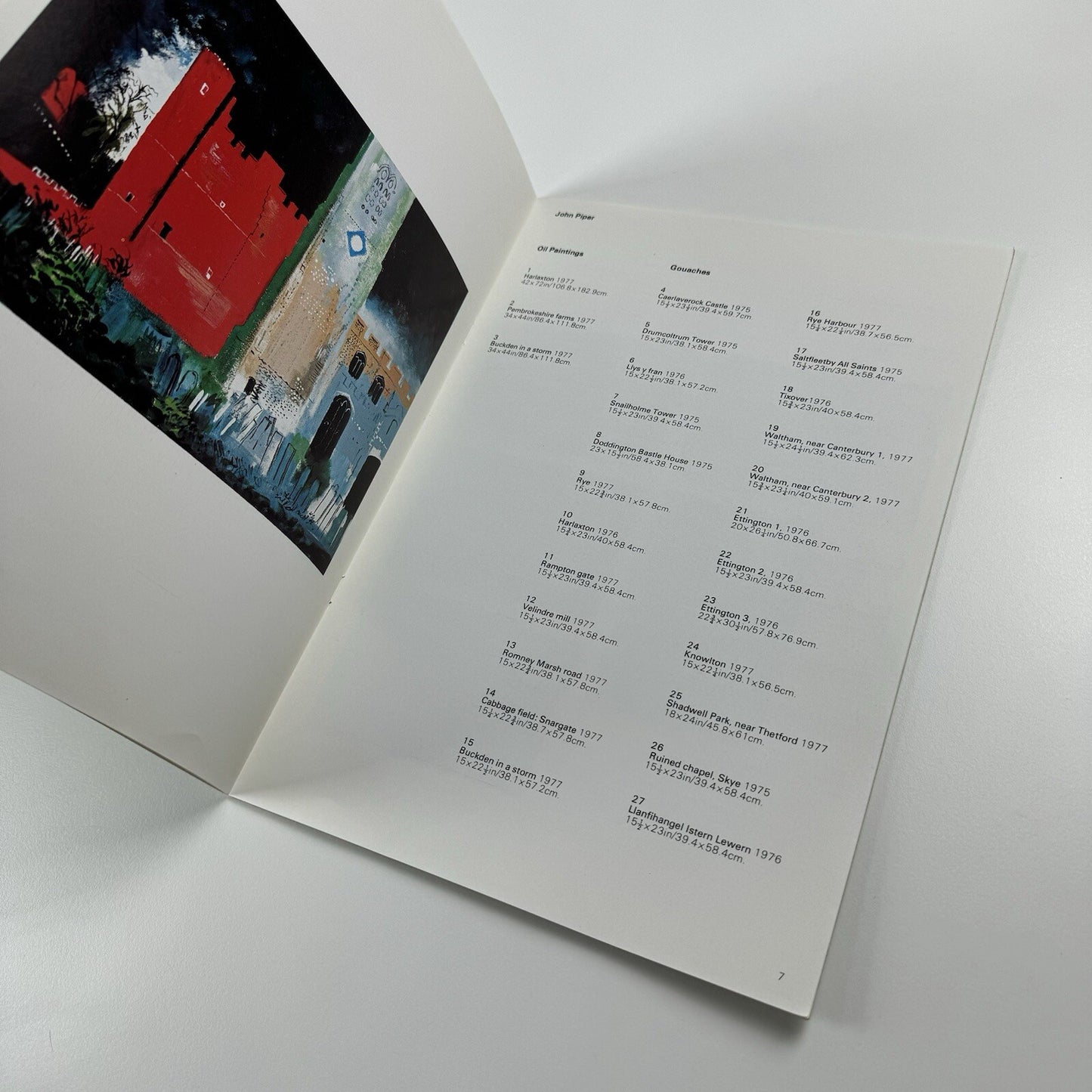 John Piper. Victorian Dream Palaces, and other buildings in landscape | Marlborough Fine Art