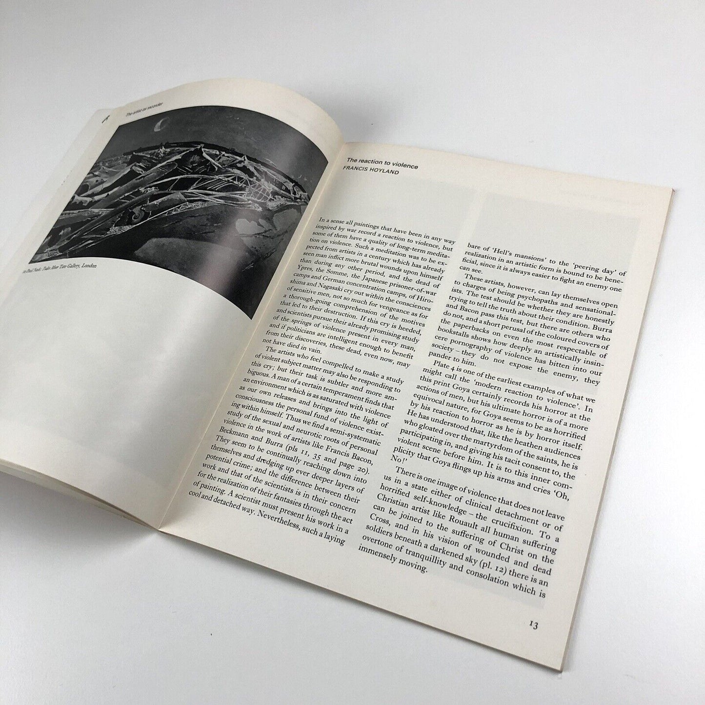 The Artist & War in the 20th Century | An age of conflict | BBC Publications 1967 | Speakers Francis Hoyland and T.G. Rosenthal. Published to coincide with a BBC radio programme | signed by R.A. Dunlop