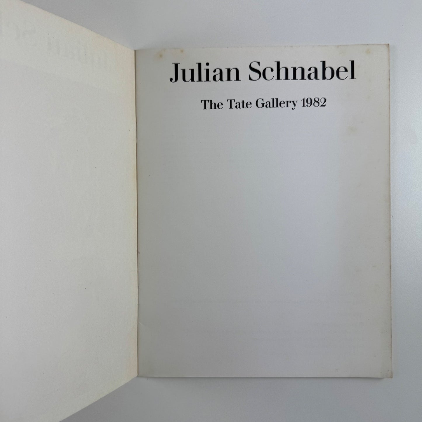 Julian Schnabel | Tate Gallery, 1962