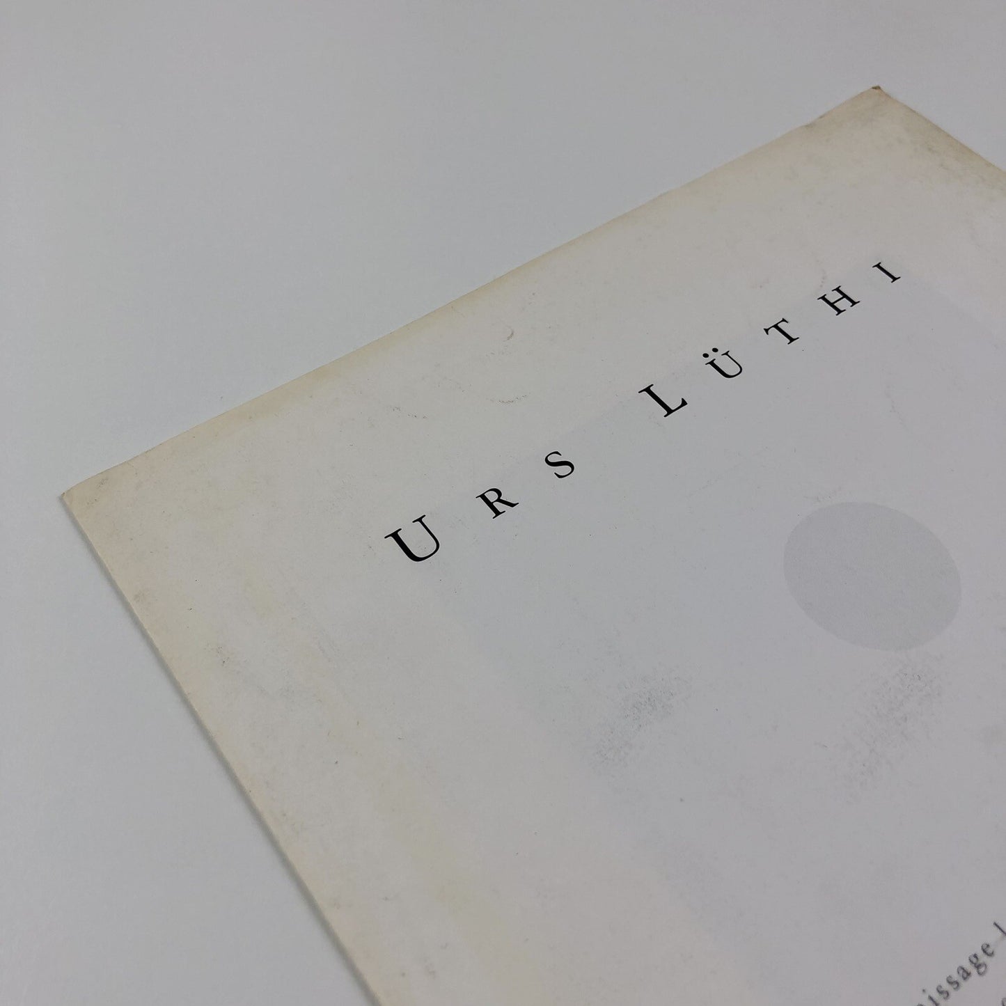 Urs Lüthi. Bulletin de la Galerie Sollertis, No. 38, Feb-March 1995 leaflet