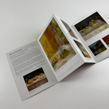 Folding card 'Jumpy Yellow' Alice Mumford | Badcocks Gallery 2008