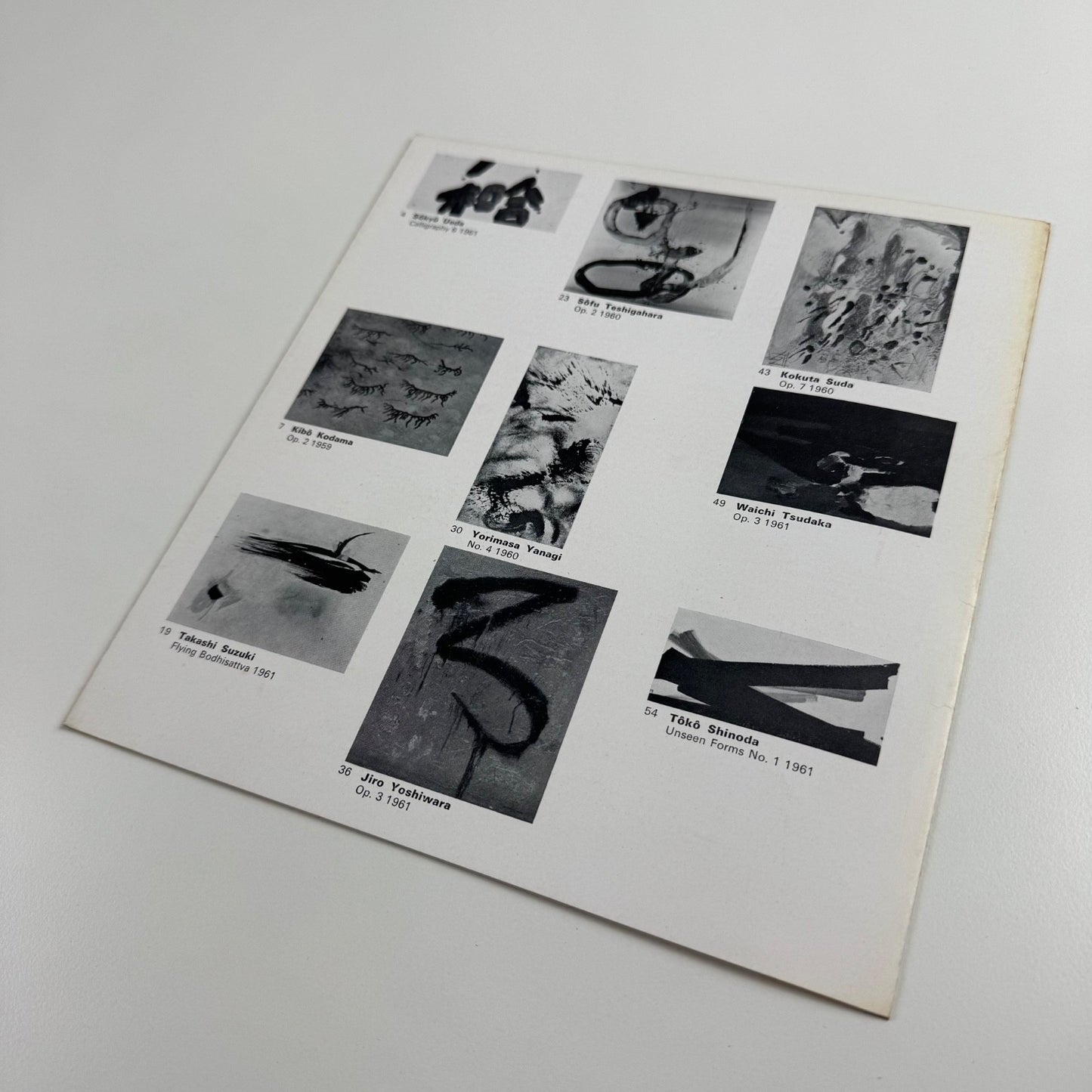 Japanese Calligraphic artists | Marlborough undated cat. 107 design by Gordon House