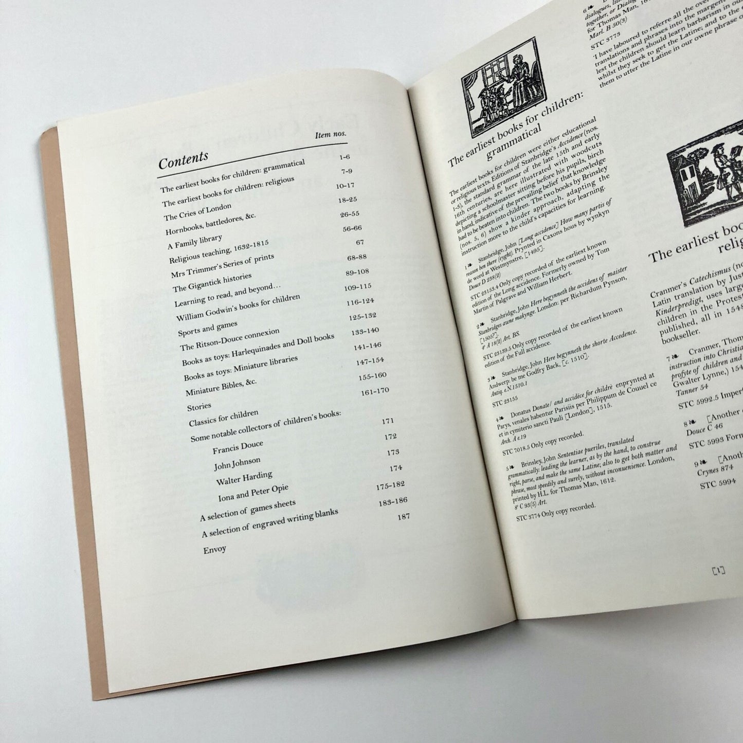 Early Children's Books in the Bodleian Library | Exhibition catalogue, 1995