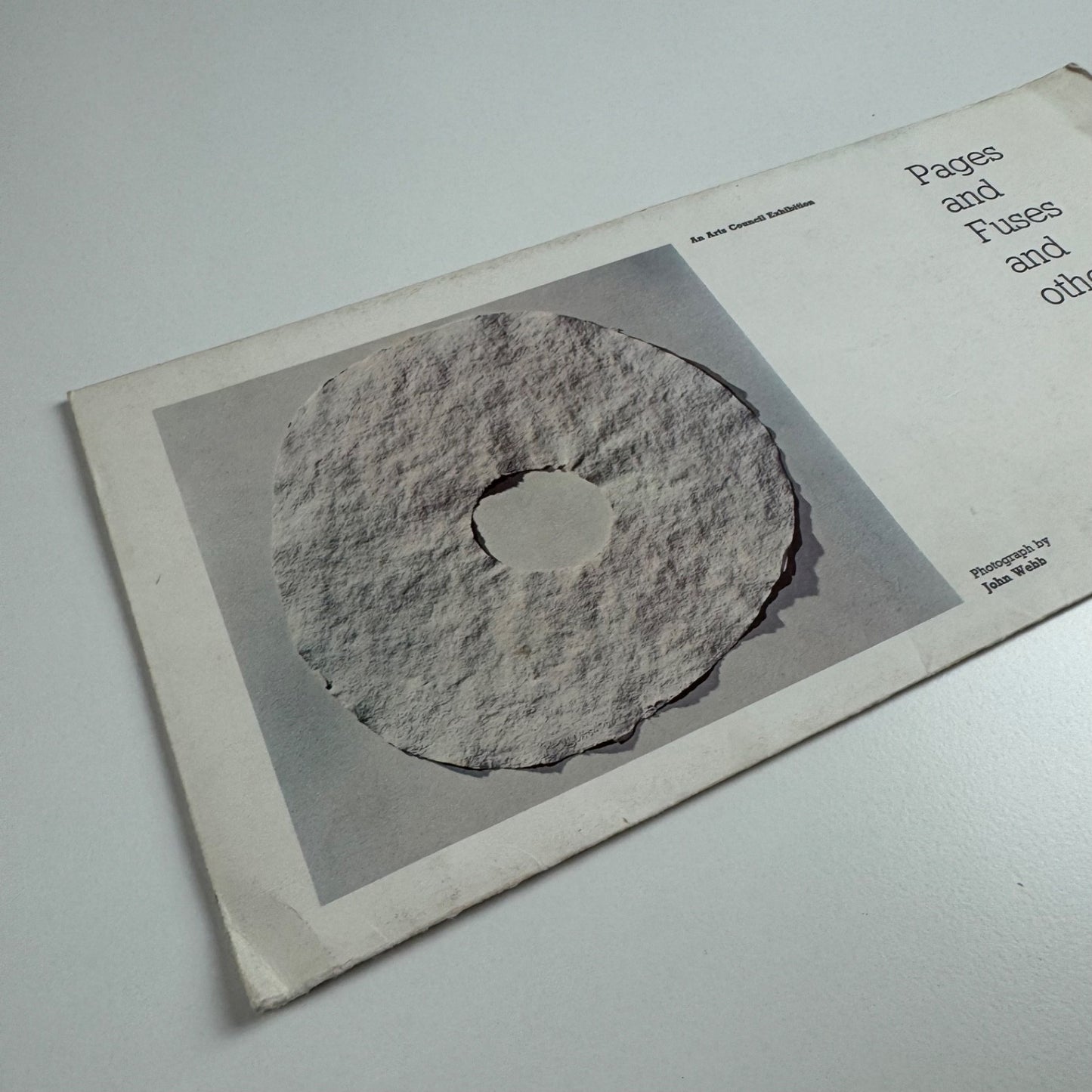 Fold-out poster/leaflet for Pages and Fuses and other prints by Robert Rauschenberg | Welsh Arts Council, 1975