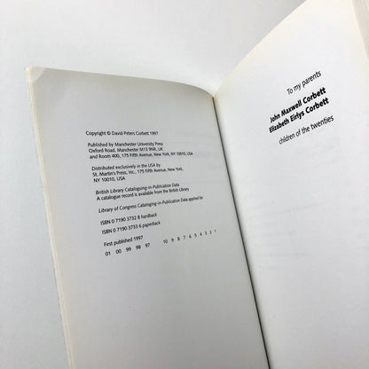 The Modernity of English Art – David Peters Corbett | Manchester University 1997