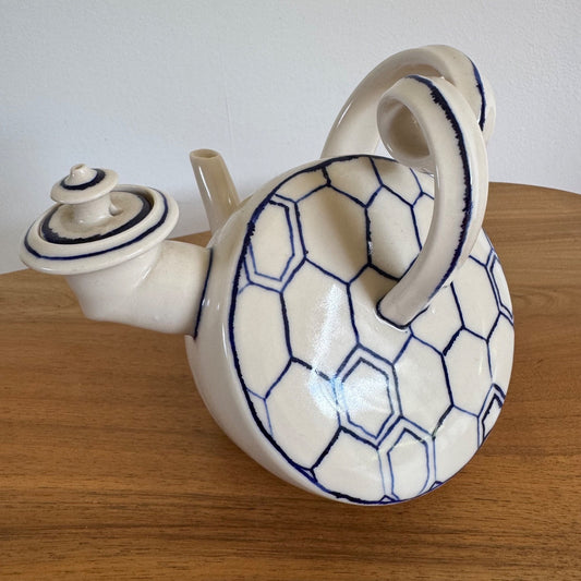 Jono Pandolfi | Willy Nilly Honeycomb teapot for Anthropologie | Signed to base