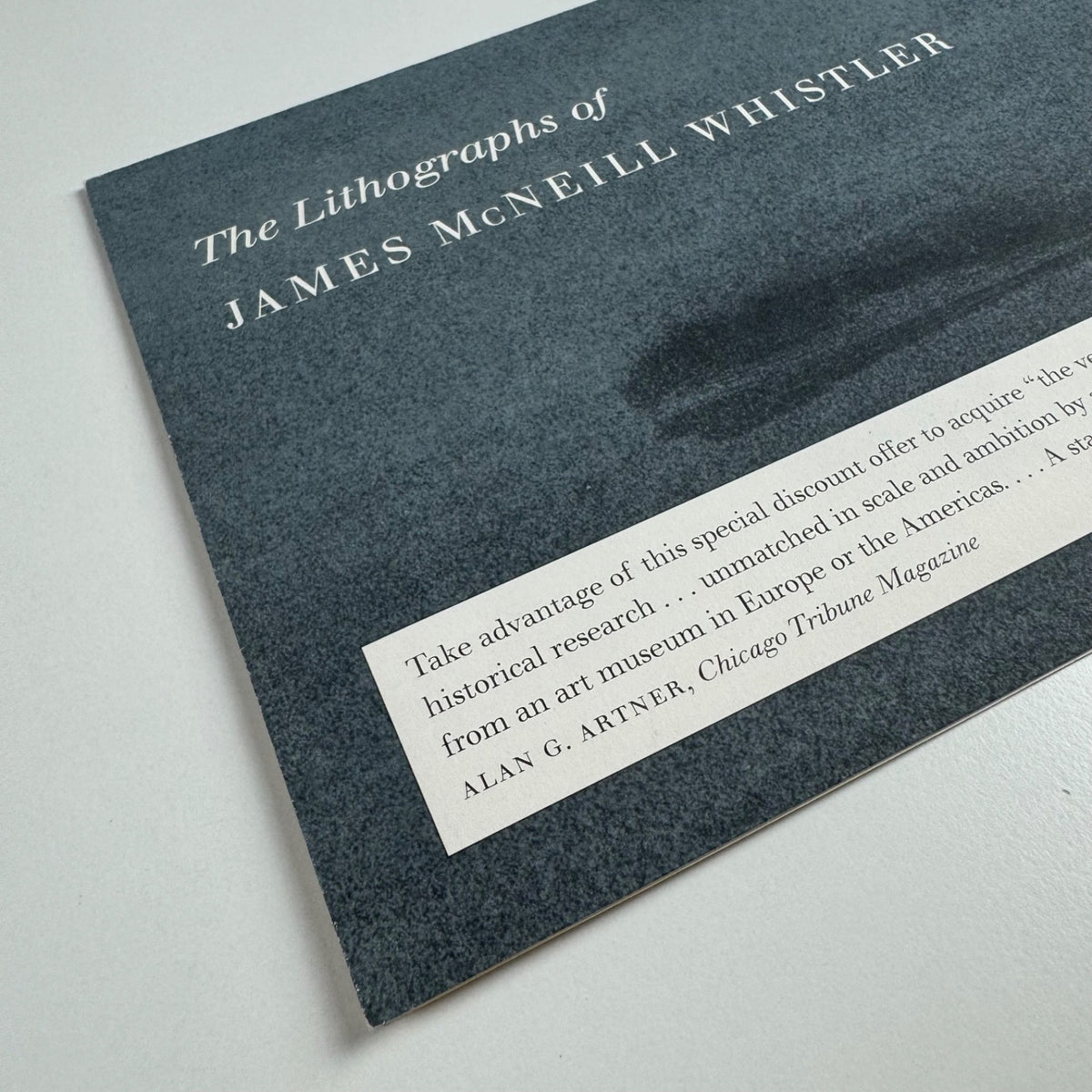 Leaflet/order form for James McNeill Whistler | Hudson Hills Press, 1998