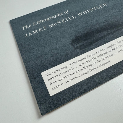 Leaflet/order form for James McNeill Whistler | Hudson Hills Press, 1998
