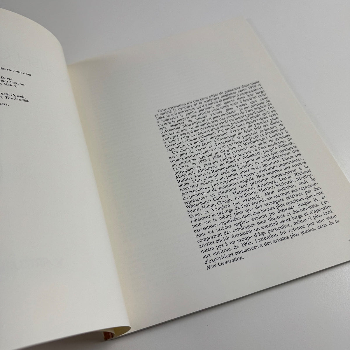 English Contrasts. Peintres et Sculpteurs Anglais 1950-1960 | Artcurial, 1984