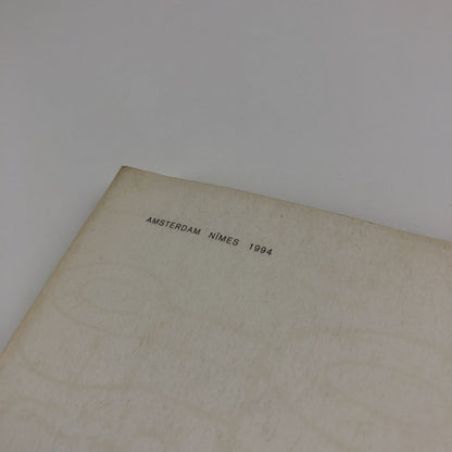 Absalon | De Appel, Amsterdam & Carre d'art Nimes exhibition catalogue, 1994
