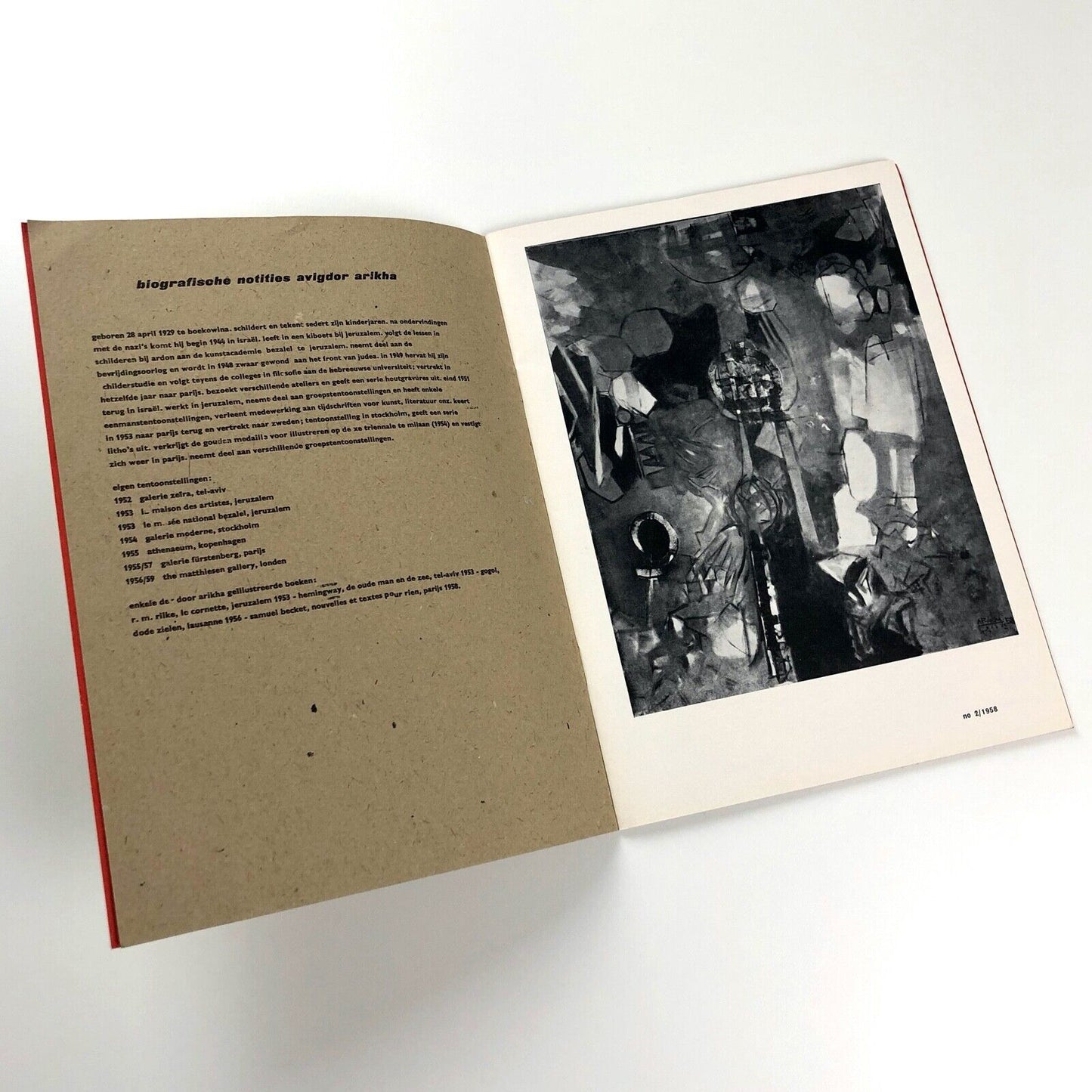 [Avigdor] Arikha – Panter | Stedelijk Museum exhibition catalogue no. 248, 1960