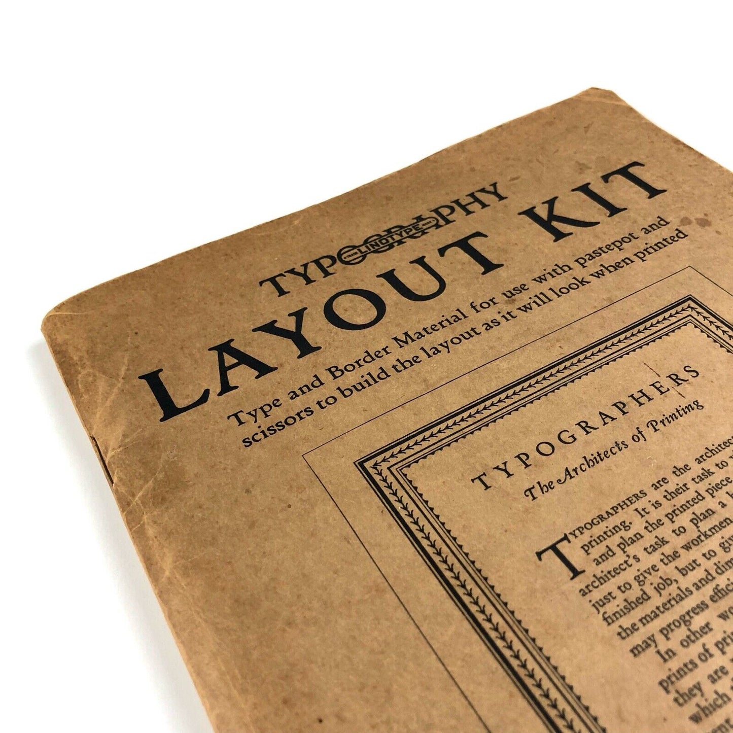 Typography Layout Kit | Mergenthaler Linotype Company, Brooklyn, New York, October 1927