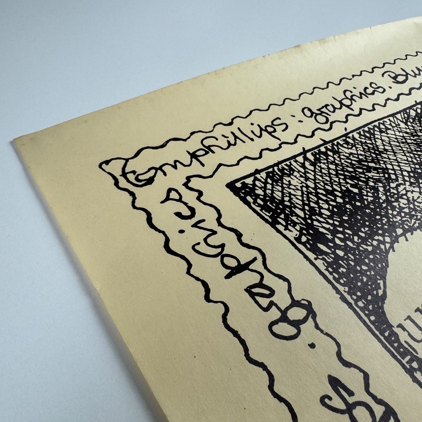 Poster for Tom Phillips: graphics held at The Bluecoat Gallery, Liverpool, 1973