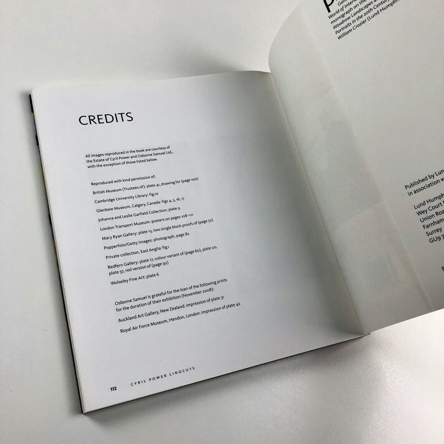 Cyril Powers Linocuts: A Complete Catalogue by Philip Vann | Osborne Samuel, Lund Humphries, 2008